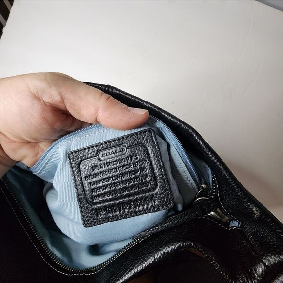 COACH Black Leather Duffle  Convertible Shoulder or Crossbody Bag - Picture 5 of 10